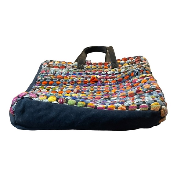 Women's Unbranded Bags Recycled Demin & Cotton Tote/Book Oversized Purse Boho - Picture 3 of 9
